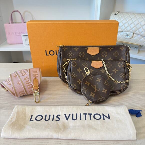 Louis Vuitton Monogram Multi Pochette Accessories Rose Clair - Picture 1 of 16